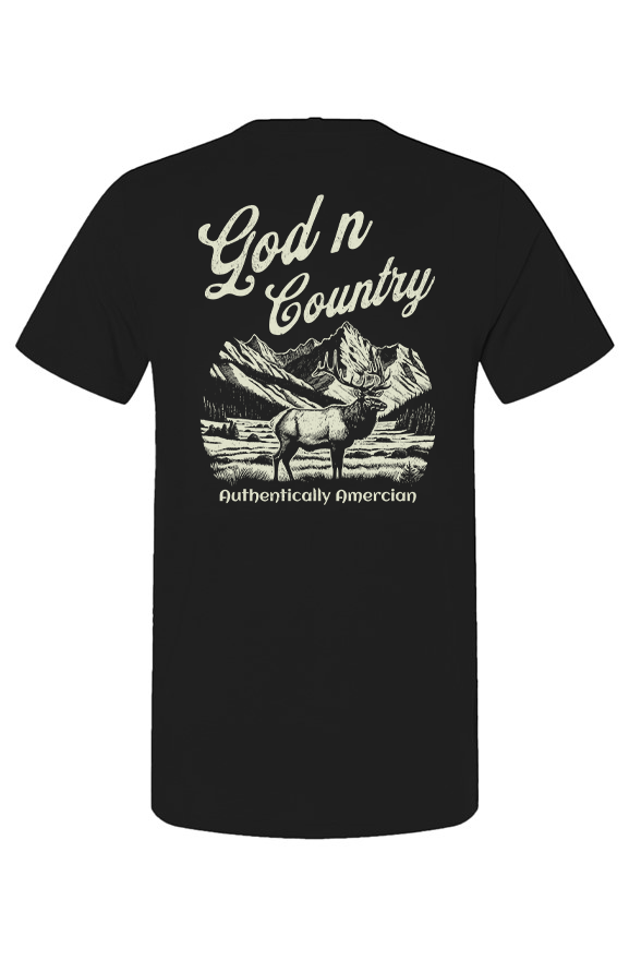 God N Country Elk Men's T-Shirt